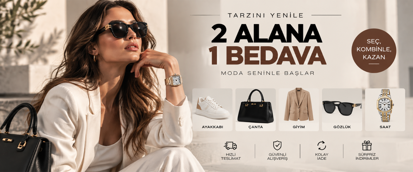 2 Alana 1 Bedava