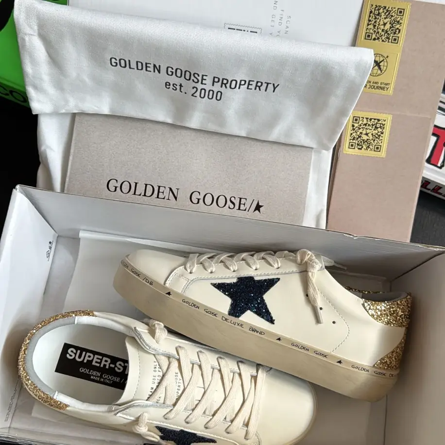 Golden Goose Hi Star Platinum Glitter görsel 2
