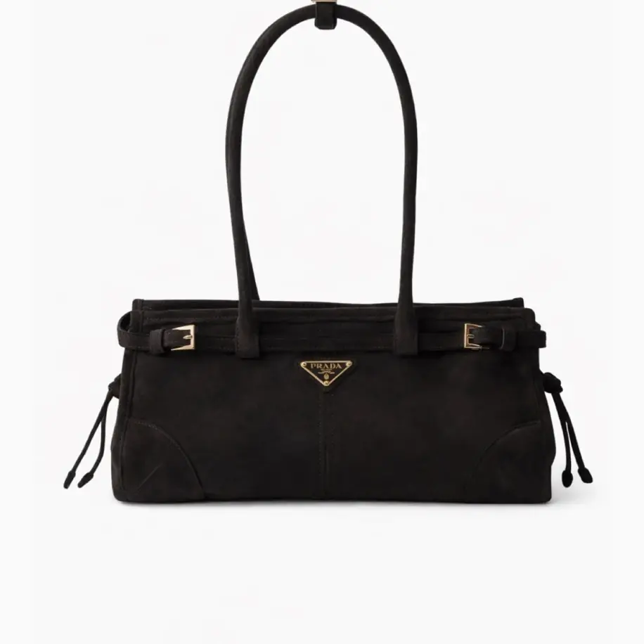 Prada Bonnie Süet Bag Black