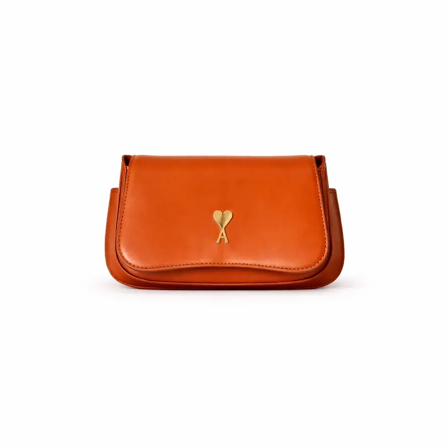 Ami Paris Small Glazed Chestnut
