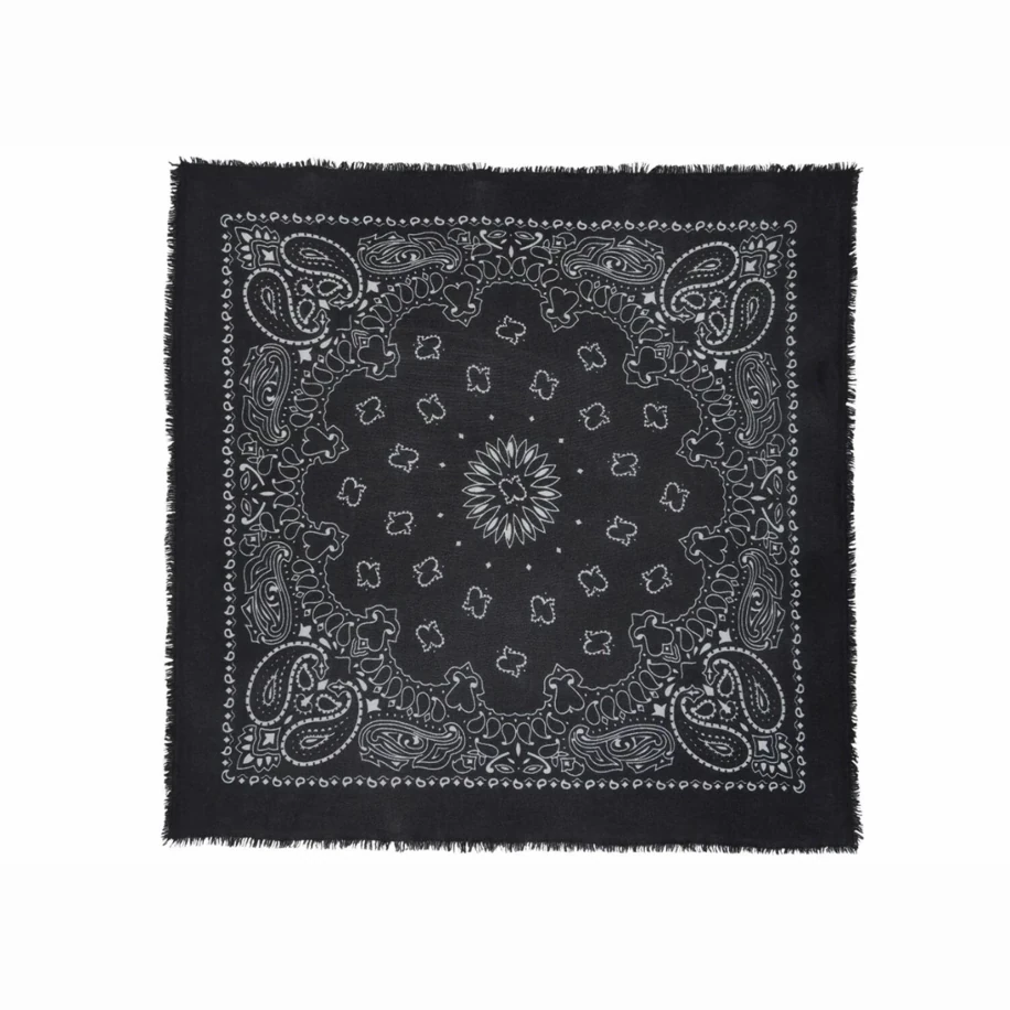 Kujten Large Cashmere Bandana Hachiko Black