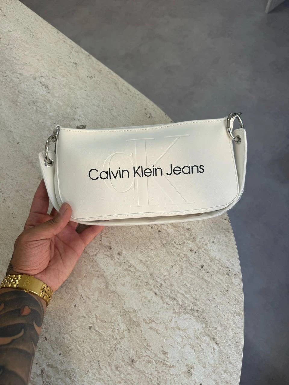 Ck Beyaz Çanta