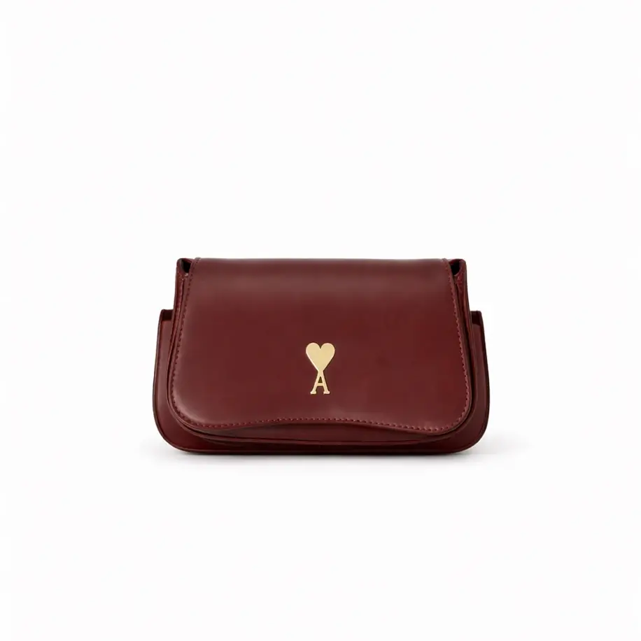 Ami Paris Small Glazed Brown