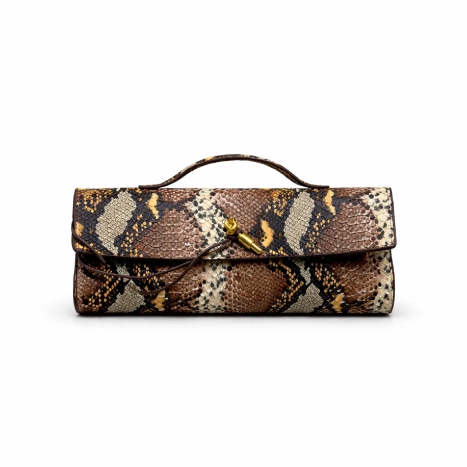 Bottega Veneta Andiamo Clutch Snake