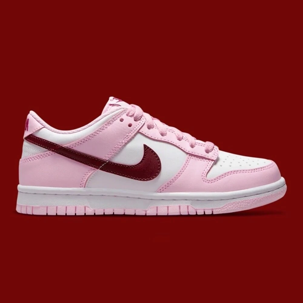 Nike Dunk Low Pink Foam Red White