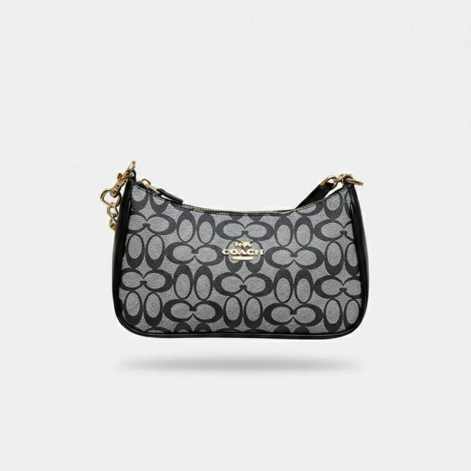 Coach Teri Shoulder Monogram Black