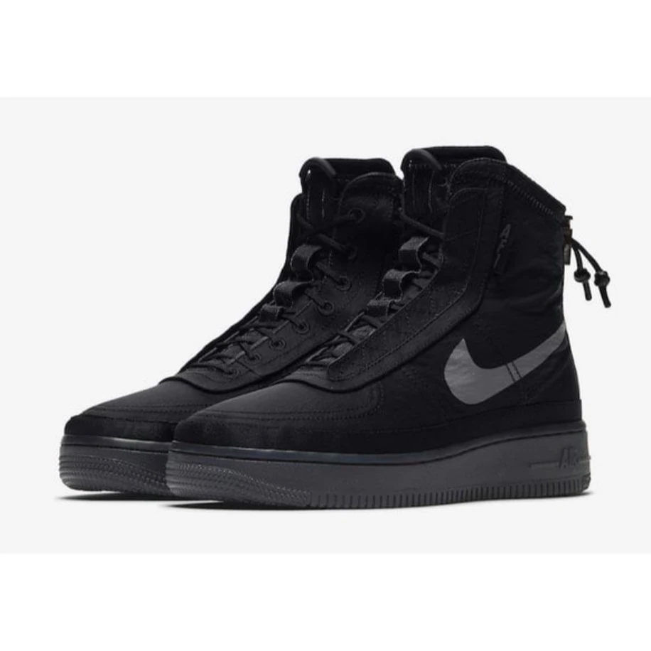 NIKE AIR FORCE 1 SHELL BLACK