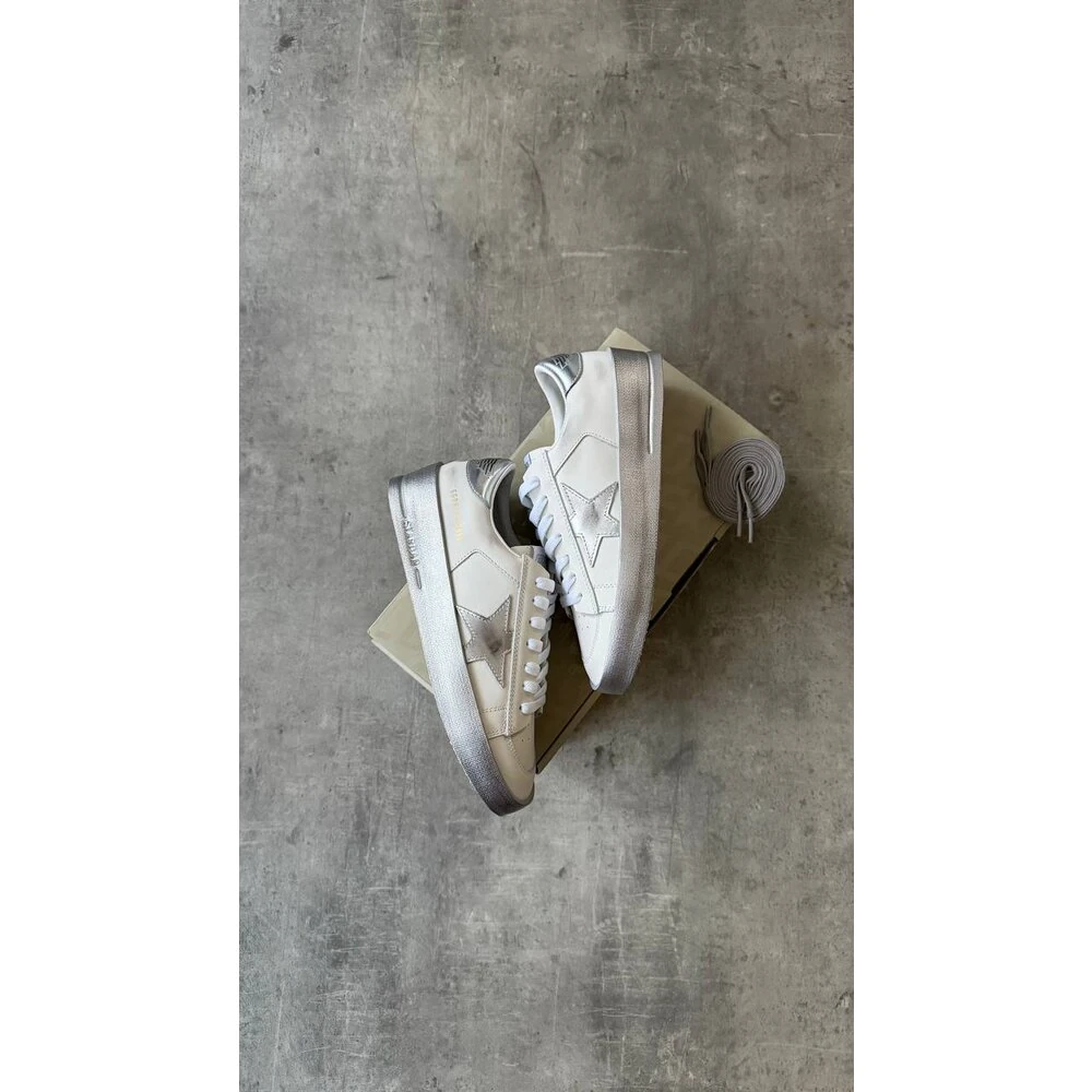 Golden Goose Unisex White Silve
