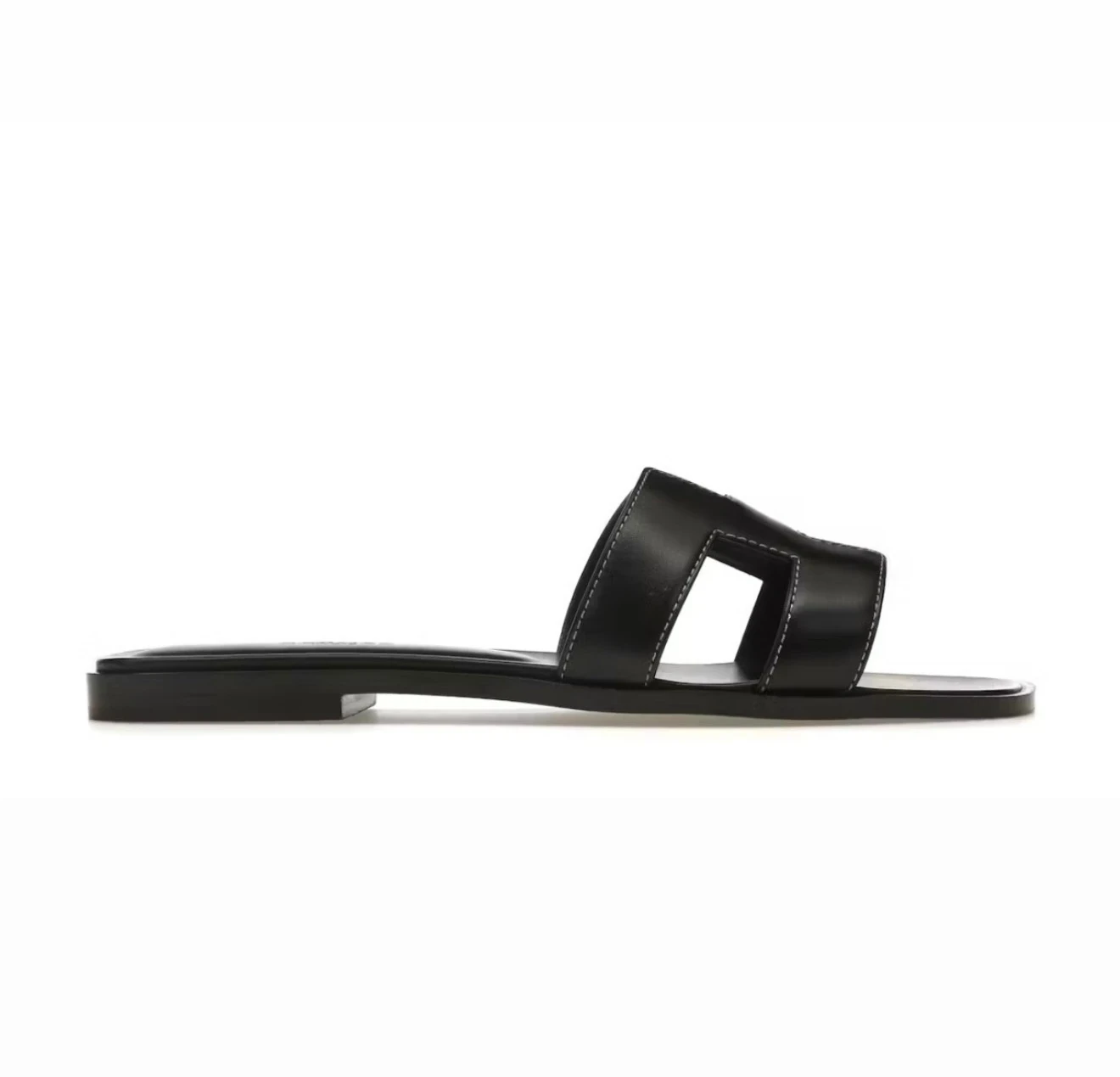 Hermes Oran Sandal Nior Box Calfskin Leather