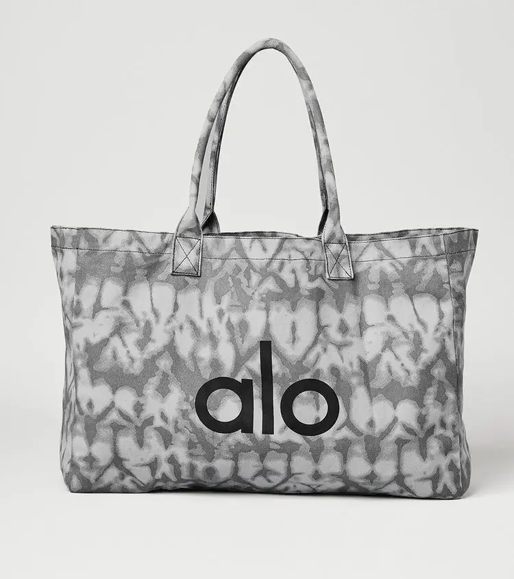 Alo Yoga iconic Shopper Grey Tiedye Askılı Gündelik Veya Spor Çanta