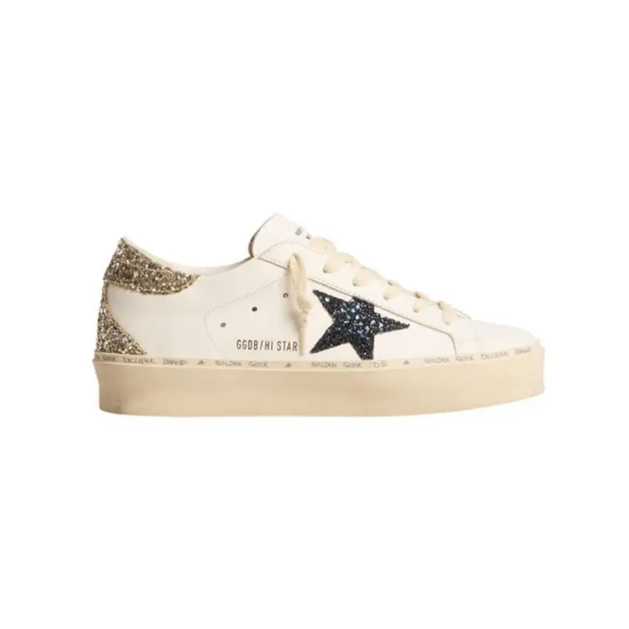 Golden Goose Hi Star Platinum Glitter