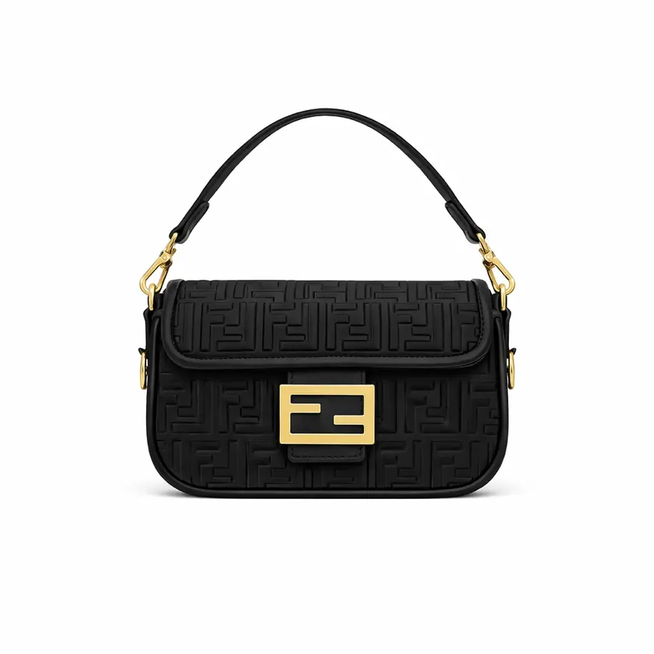 Fendi Baget Mini Bag Leather Black