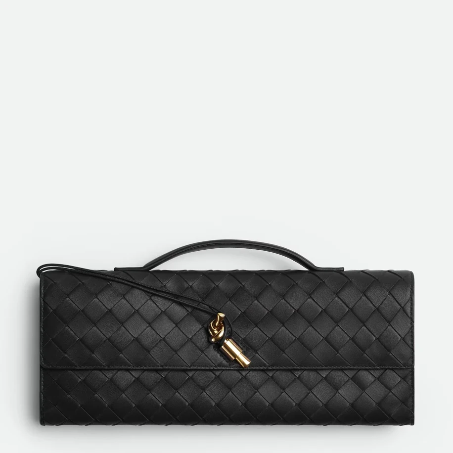 Bottega Veneta Andiamo Clutch Black